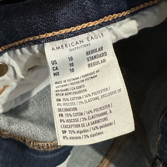 American Eagle Outfitters Dark Blue Flare Jeans - Picture 4 of 5